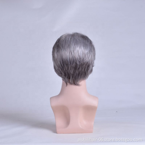 Anime Cosplay short hair wig black butler grey man cheap Bob fashion party synthetic wig